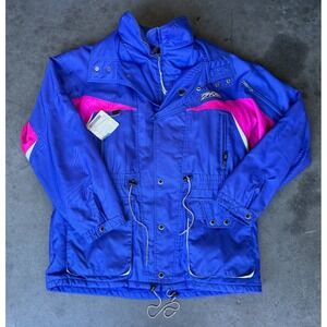 VTG Mens Sz Large SPYDER Blue Snow Ski Jacket Thinsulate Full Zip - Minor Flaw